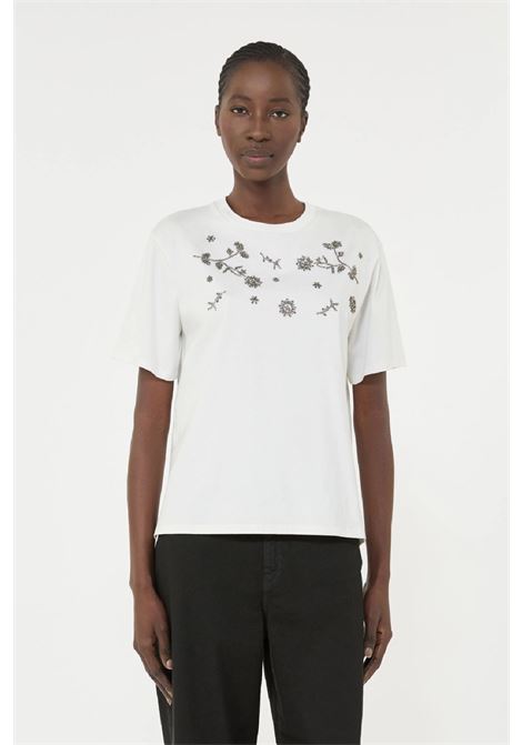 t-shirt in cotone con applicazioni MAX MARA WEEKEND | 2615971061600003